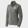 Women's Heather Microfleece Full Zip Jacket Thumbnail