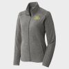 Women's Heather Microfleece Full Zip Jacket Thumbnail