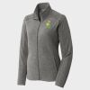 Women's Heather Microfleece Full Zip Jacket Thumbnail