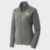 Women's Heather Microfleece Full Zip Jacket Thumbnail