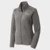 Women's Heather Microfleece Full Zip Jacket Thumbnail