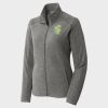 Women's Heather Microfleece Full Zip Jacket Thumbnail