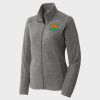 Women's Heather Microfleece Full Zip Jacket Thumbnail