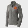 Women's Heather Microfleece Full Zip Jacket Thumbnail