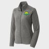 Women's Heather Microfleece Full Zip Jacket Thumbnail