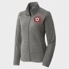 Women's Heather Microfleece Full Zip Jacket Thumbnail
