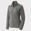 Women's Heather Microfleece Full Zip Jacket Thumbnail