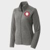 Women's Heather Microfleece Full Zip Jacket Thumbnail