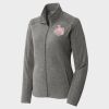 Women's Heather Microfleece Full Zip Jacket Thumbnail