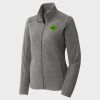 Women's Heather Microfleece Full Zip Jacket Thumbnail