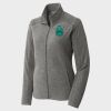 Women's Heather Microfleece Full Zip Jacket Thumbnail
