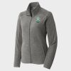 Women's Heather Microfleece Full Zip Jacket Thumbnail