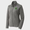 Women's Heather Microfleece Full Zip Jacket Thumbnail