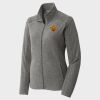 Women's Heather Microfleece Full Zip Jacket Thumbnail