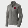 Women's Heather Microfleece Full Zip Jacket Thumbnail