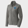 Women's Heather Microfleece Full Zip Jacket Thumbnail