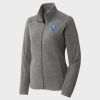 Women's Heather Microfleece Full Zip Jacket Thumbnail