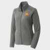 Women's Heather Microfleece Full Zip Jacket Thumbnail