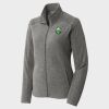 Women's Heather Microfleece Full Zip Jacket Thumbnail