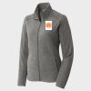 Women's Heather Microfleece Full Zip Jacket Thumbnail