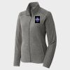 Women's Heather Microfleece Full Zip Jacket Thumbnail