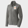 Women's Heather Microfleece Full Zip Jacket Thumbnail