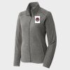 Women's Heather Microfleece Full Zip Jacket Thumbnail