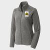 Women's Heather Microfleece Full Zip Jacket Thumbnail