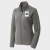 Women's Heather Microfleece Full Zip Jacket Thumbnail