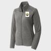 Women's Heather Microfleece Full Zip Jacket Thumbnail