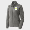 Women's Heather Microfleece Full Zip Jacket Thumbnail