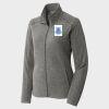 Women's Heather Microfleece Full Zip Jacket Thumbnail
