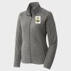 Women's Heather Microfleece Full Zip Jacket Thumbnail
