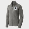 Women's Heather Microfleece Full Zip Jacket Thumbnail