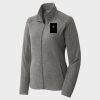 Women's Heather Microfleece Full Zip Jacket Thumbnail