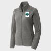 Women's Heather Microfleece Full Zip Jacket Thumbnail