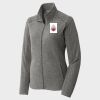 Women's Heather Microfleece Full Zip Jacket Thumbnail