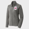 Women's Heather Microfleece Full Zip Jacket Thumbnail