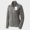 Women's Heather Microfleece Full Zip Jacket Thumbnail