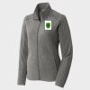 Women's Heather Microfleece Full Zip Jacket Thumbnail