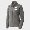 Women's Heather Microfleece Full Zip Jacket Thumbnail