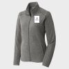 Women's Heather Microfleece Full Zip Jacket Thumbnail