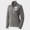 Women's Heather Microfleece Full Zip Jacket Thumbnail