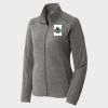 Women's Heather Microfleece Full Zip Jacket Thumbnail