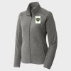 Women's Heather Microfleece Full Zip Jacket Thumbnail