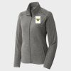 Women's Heather Microfleece Full Zip Jacket Thumbnail
