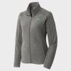Women's Heather Microfleece Full Zip Jacket Thumbnail