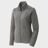 Women's Heather Microfleece Full Zip Jacket Thumbnail
