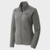 Women's Heather Microfleece Full Zip Jacket Thumbnail