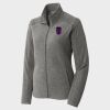 Women's Heather Microfleece Full Zip Jacket Thumbnail